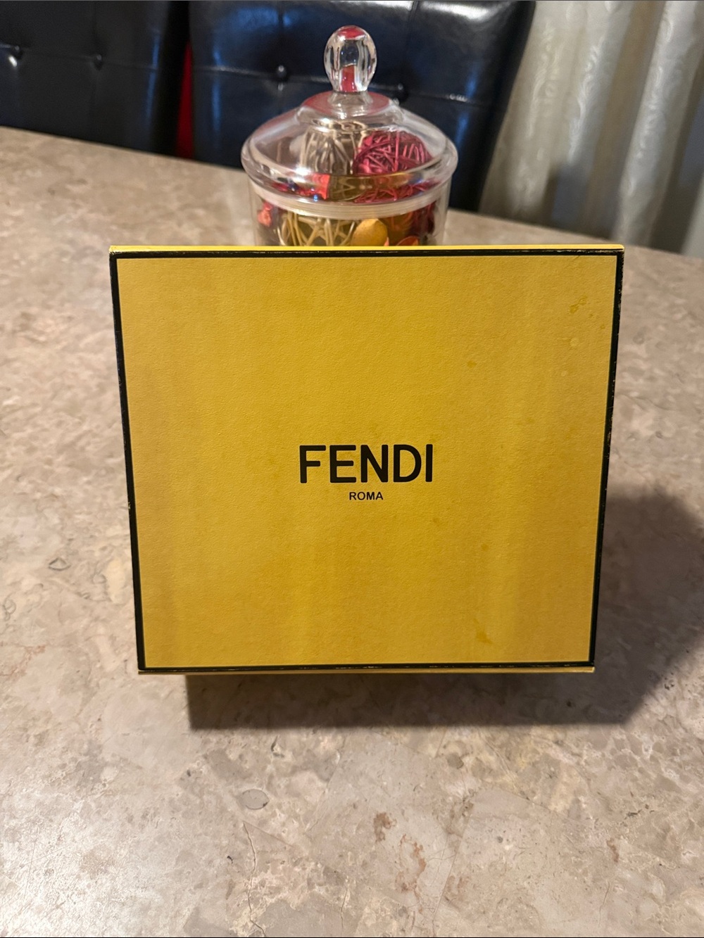 Fendi Yellow Box with Black Logo